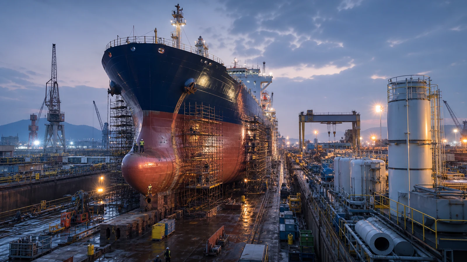 Repair and retrofit demand is tightening China dry-dock capacity, making structured repair briefs more important.
