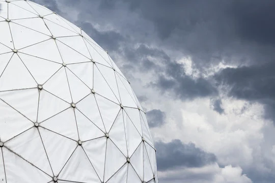Metal space frame radome example