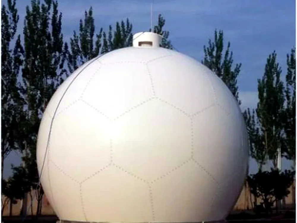 Radome Focus ground-mounted weather radar radome on a site base